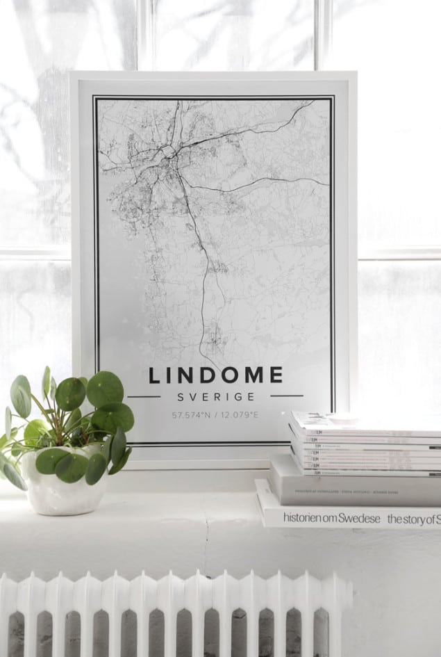 Mapiful Lindome map posters