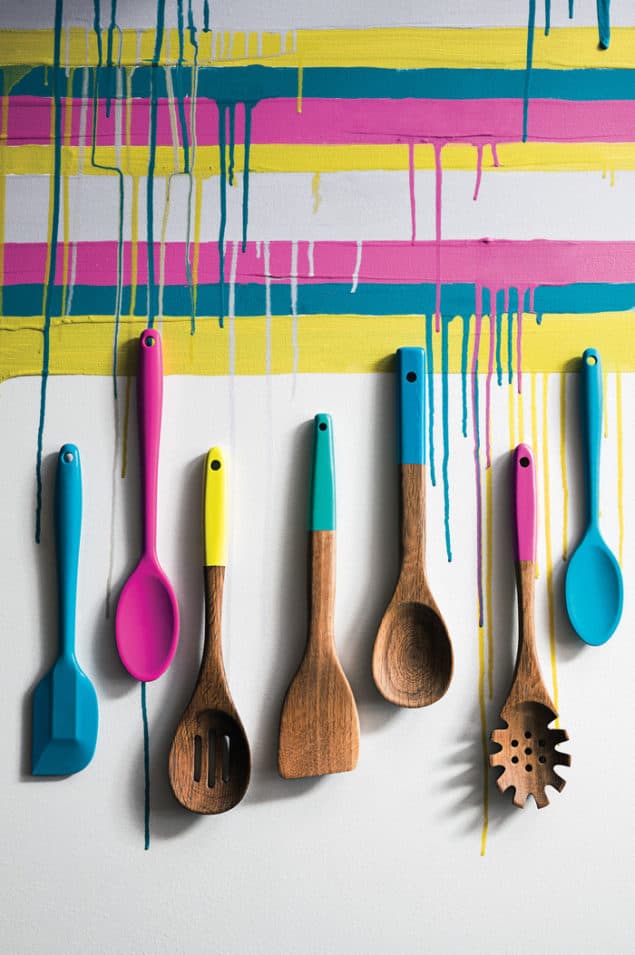 Marks & Spencer SS14 Bright Wooden Spoons, Spatulas and Pasta Servers