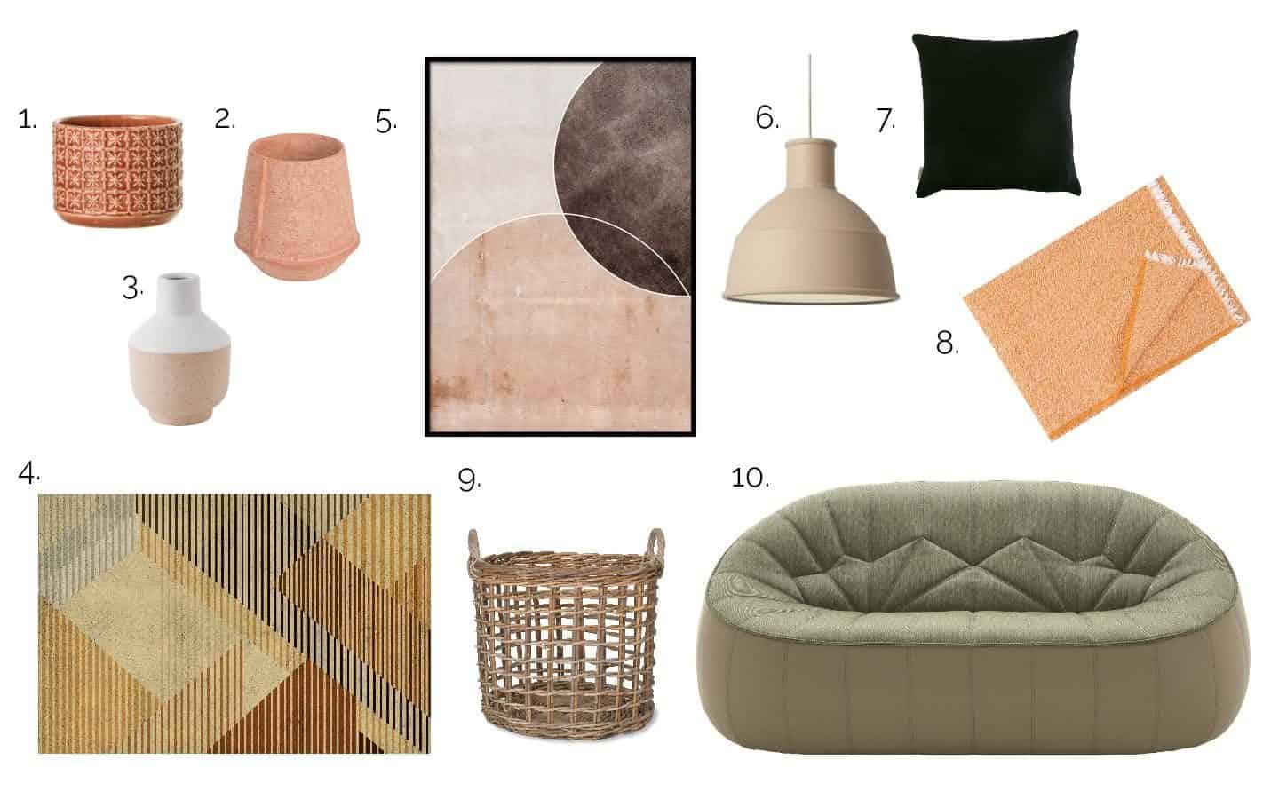 New Nordic trend in interiors. Choose products that are in earthy colour palettes, that are textured and tactile and that are made from natural materials.