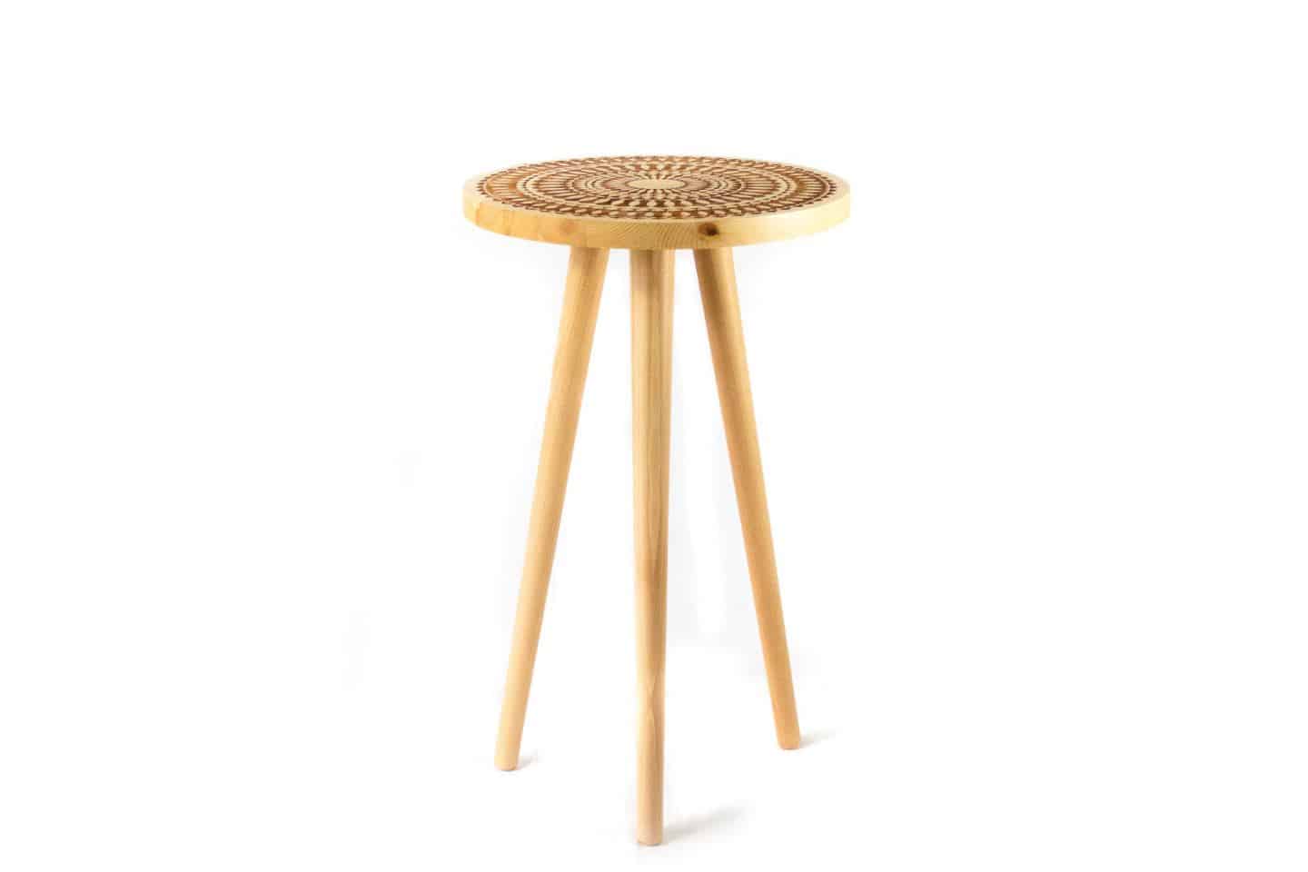 Nihal Shah bohemian wooden stool