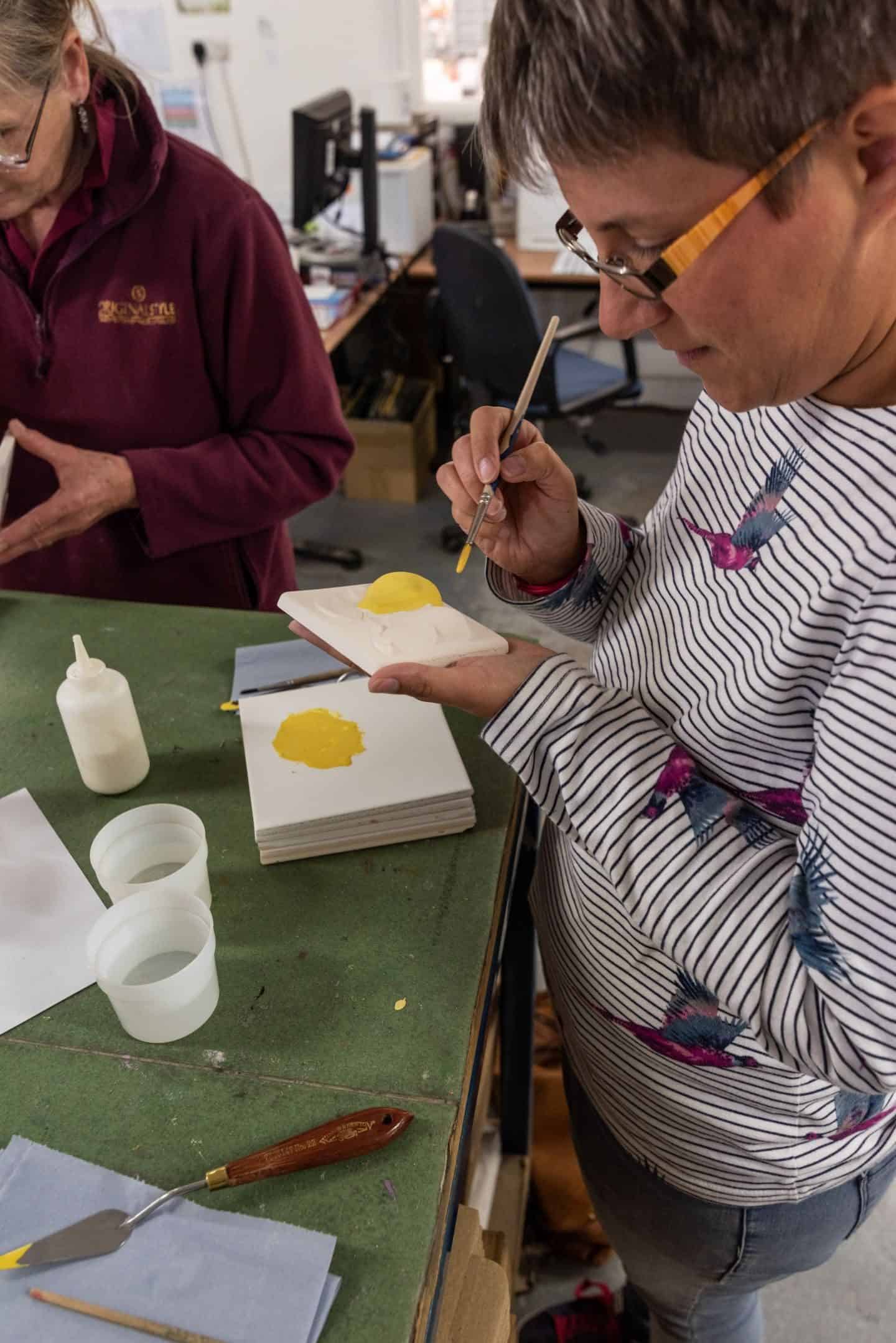 Original Style Tile Factory Tour Hand-Painting Tiles