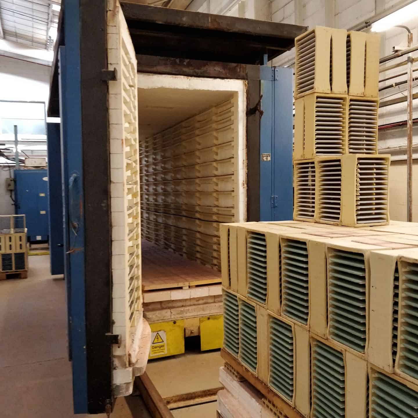 Original Style Tile Factory Tour inside the tile kiln