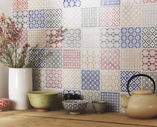 Patchwork tiles from Topps Tiles