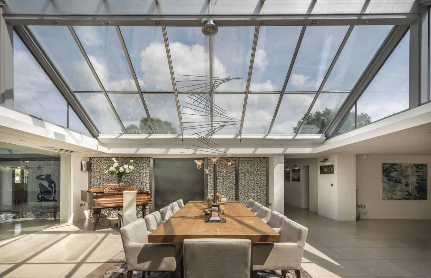 Pilkington Glass large glazed roof