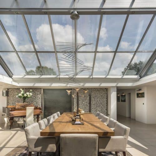 Pilkington Glass large glazed roof