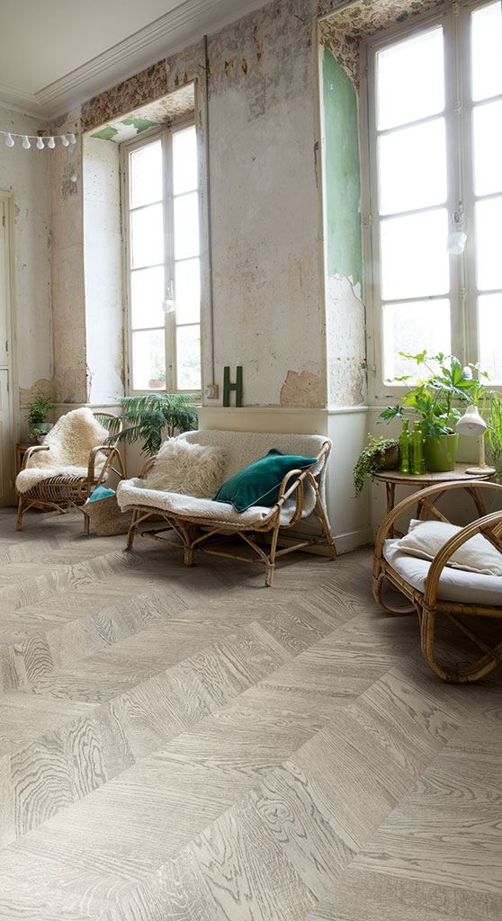 Flooring trends - quickstep flooring - chevron flooring