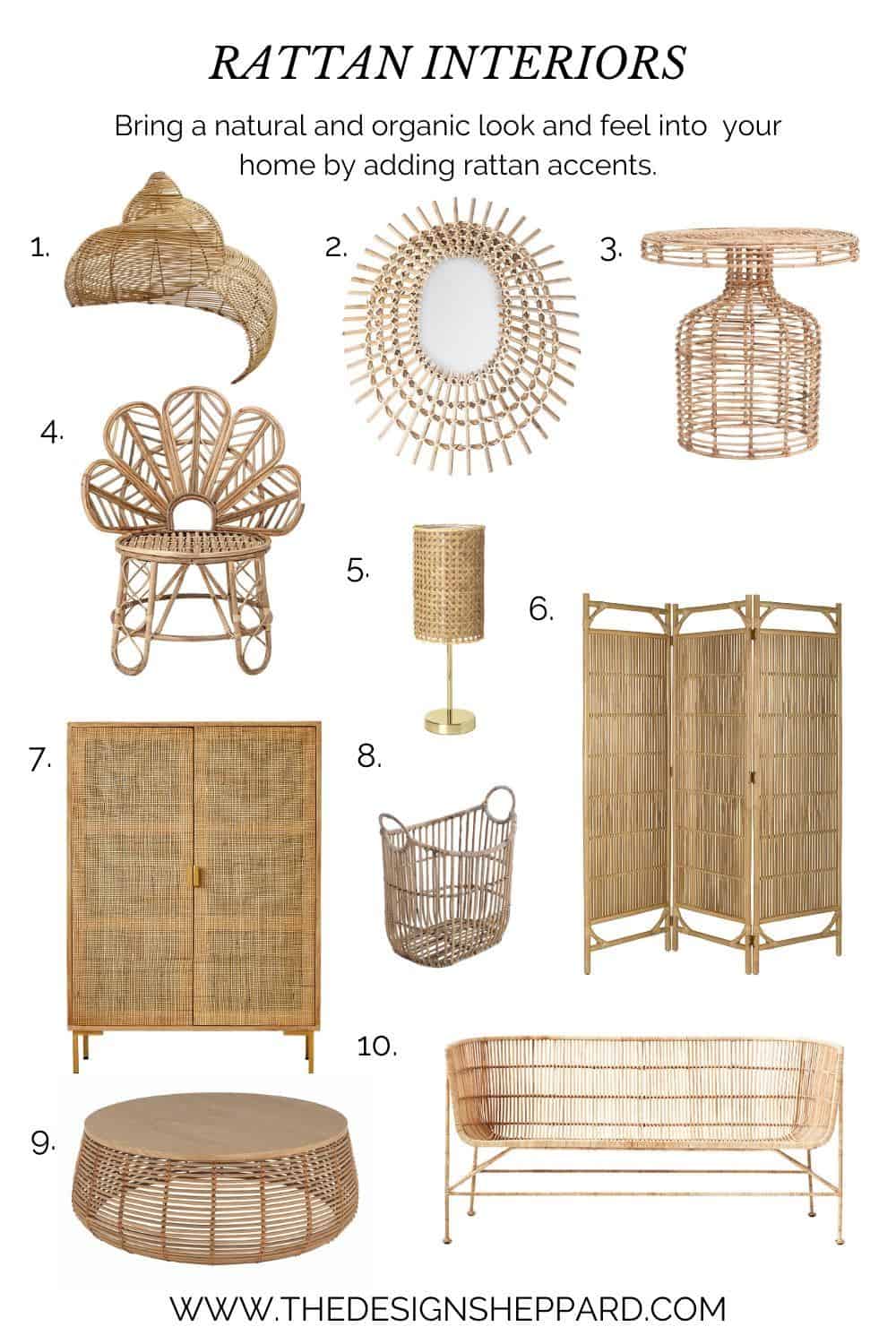 10 great products for Rattan interiors