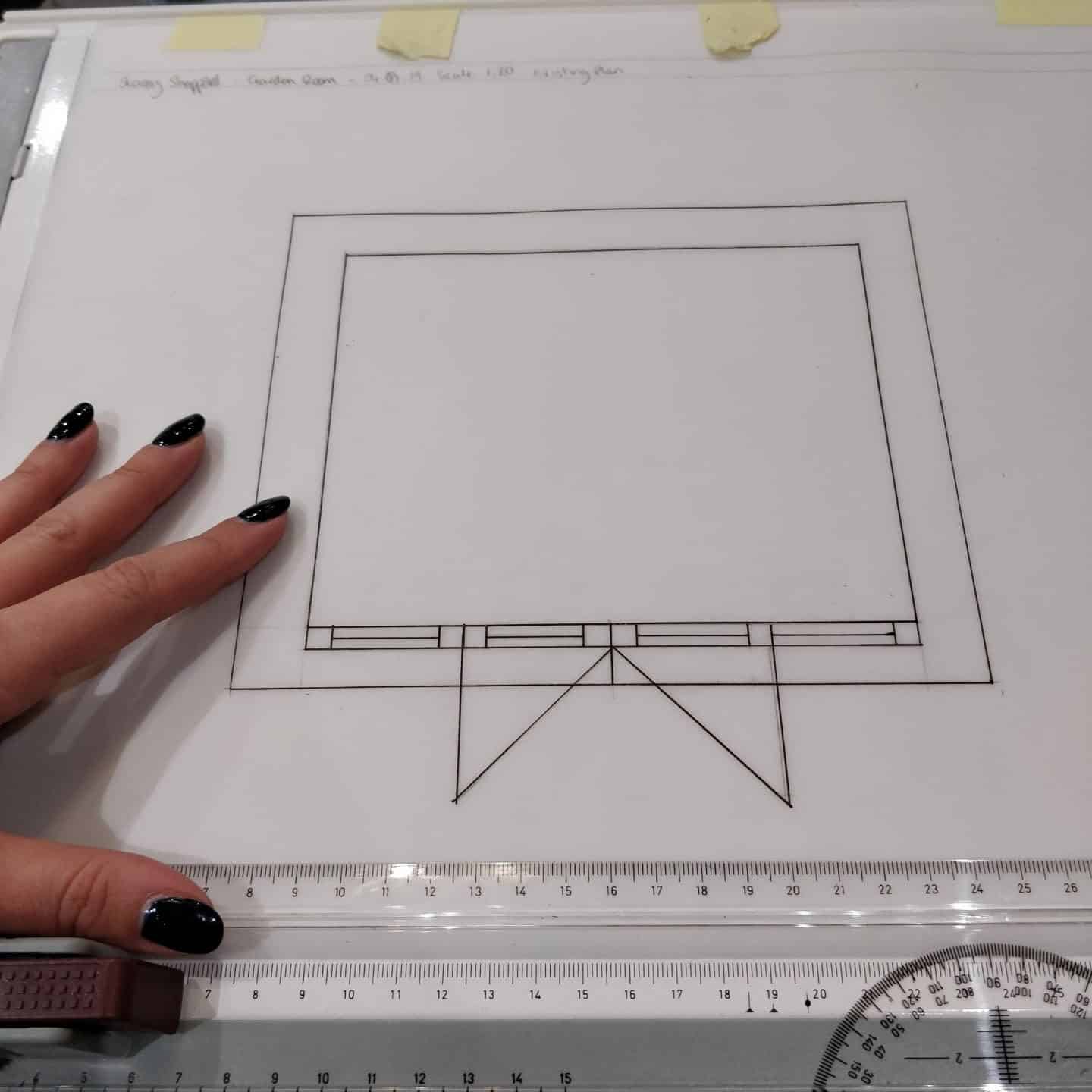 Scale Drawings at Juliette's Interior Design School in London