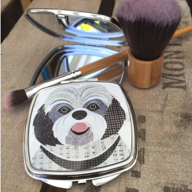 Shih Tzu Compact Mirror by Simon Hart