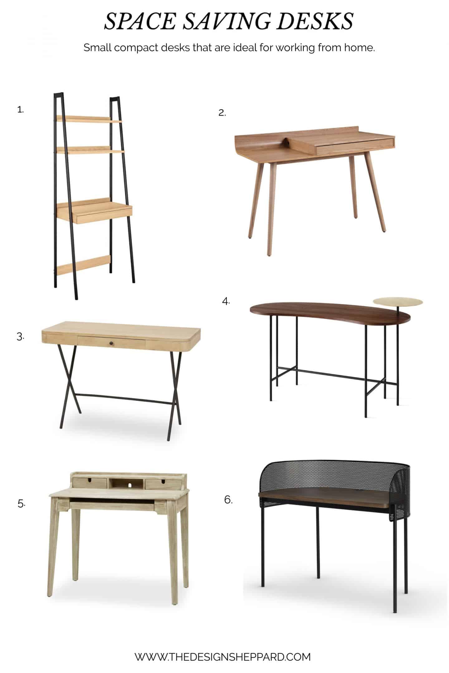 Space-saving desks