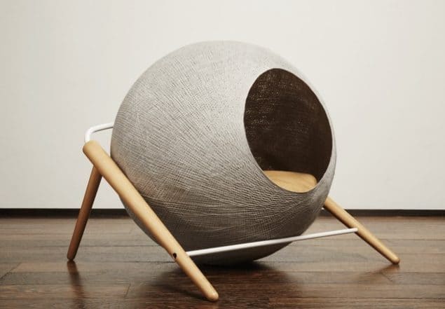 Sphere cat bed by Tuft + Paw - stylish cat beds for design conscious pet owners