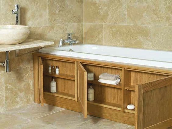 Stonewood UK custom made storage bath panel