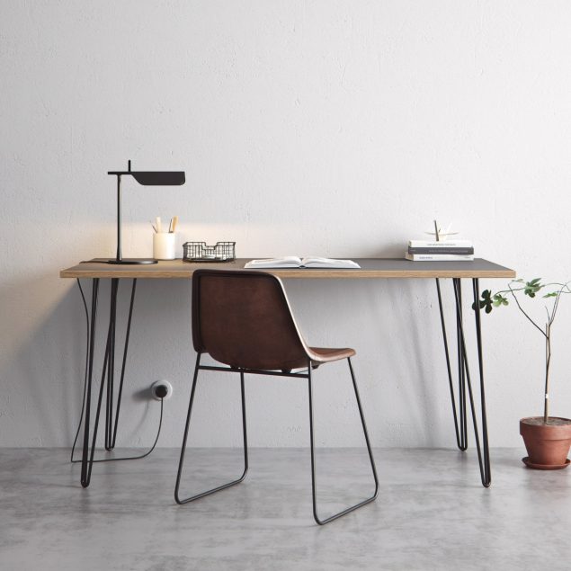 The Hairpin Leg Co Grey desk 3