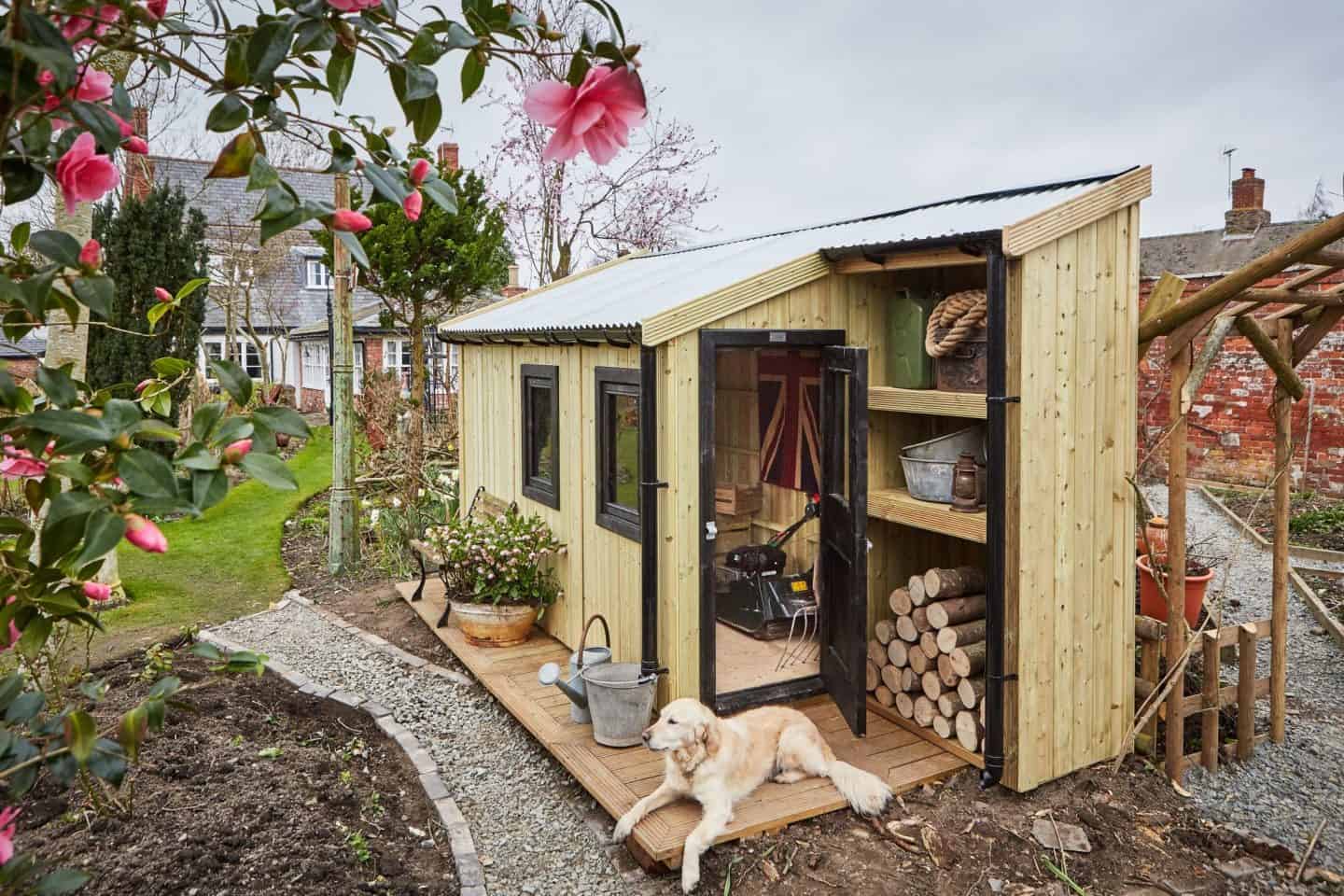 The Posh Shed Company -Gardener Shed -Three Module with Shelving