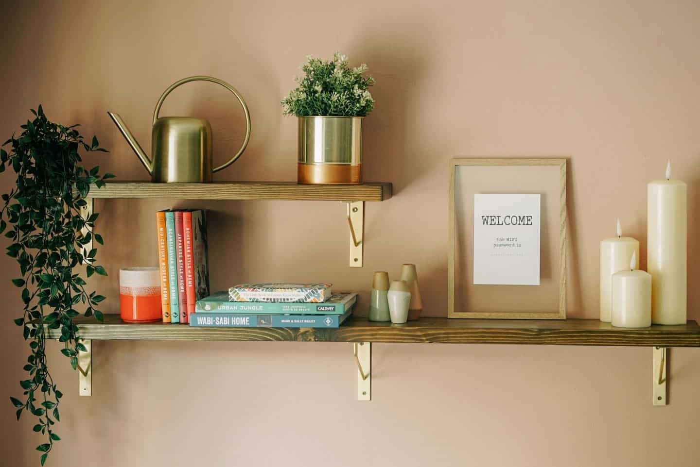 A shelf at The Tribe, a coworking space in Totnes