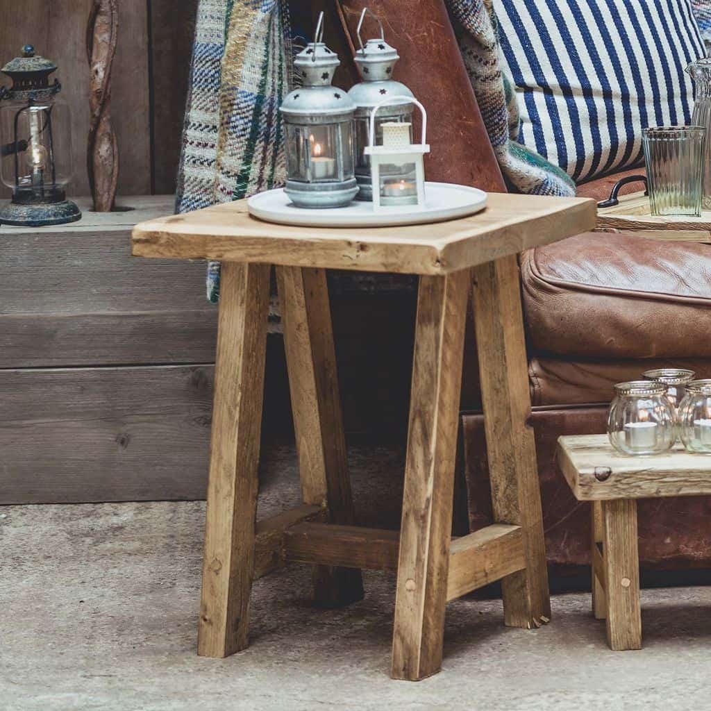 Vincent Trading - Side Table 2 - reclaimed wooden items 