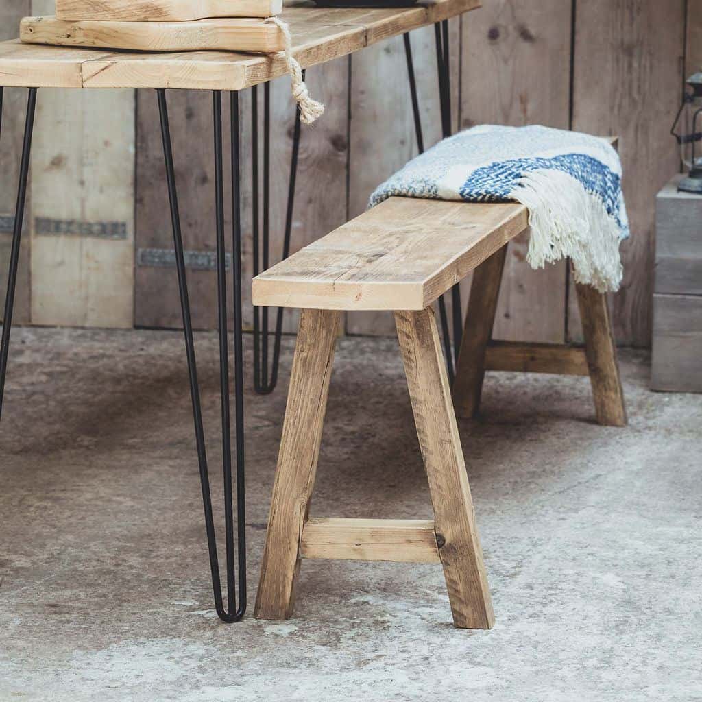 Vincent Trading - Table & Bench 2 - reclaimed wooden items 