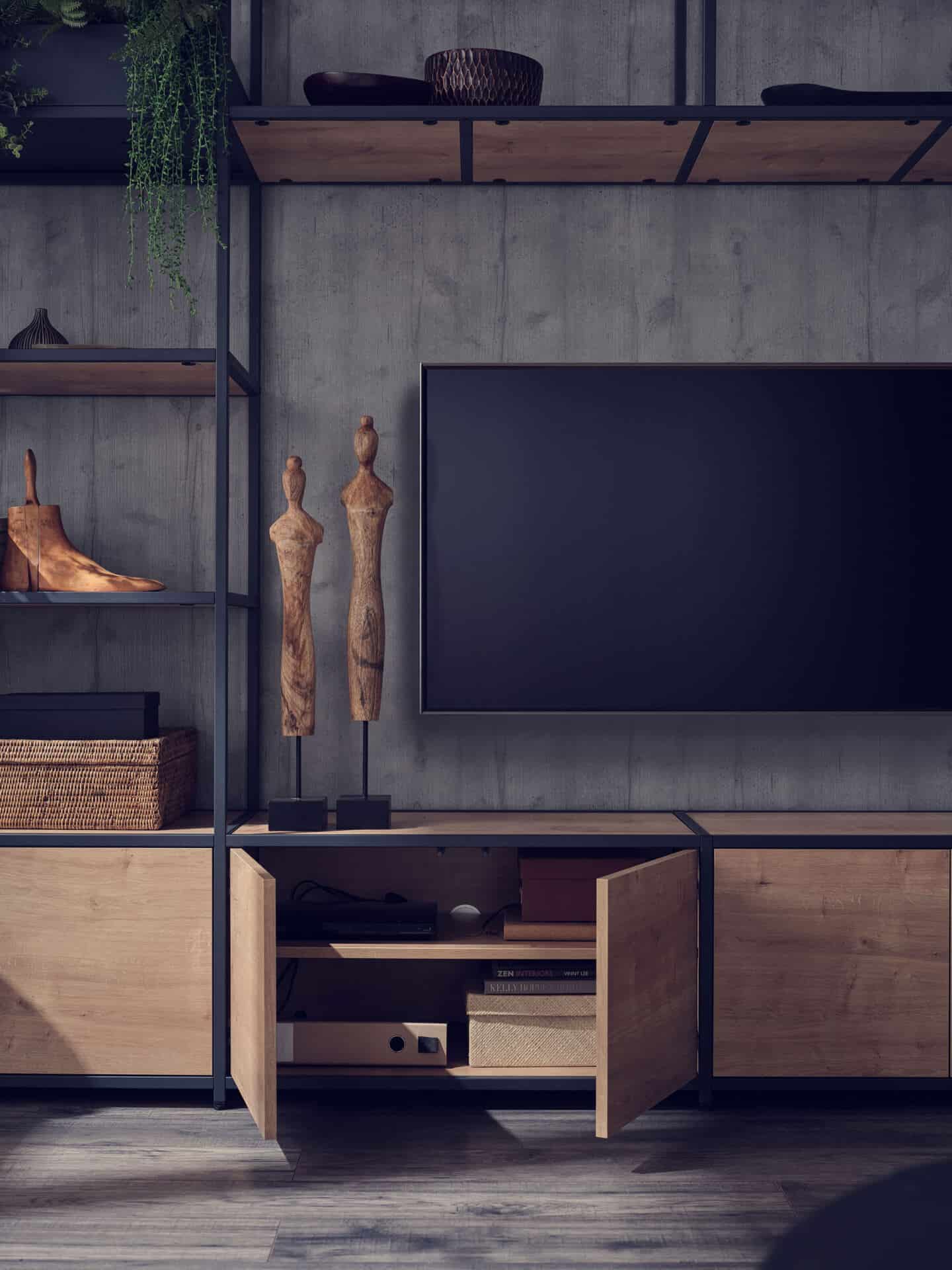 Wakendale Modular TV Unit with storage from Shelved