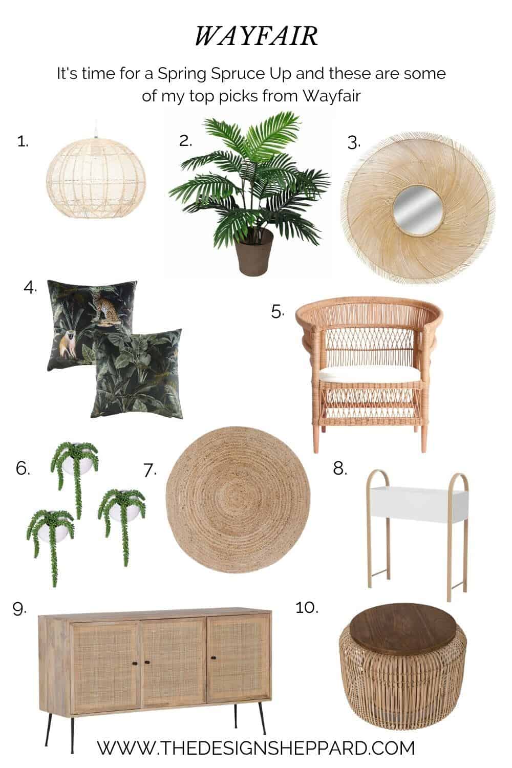 Give your home a spring spruce up with this selection of homeware from Wayfair