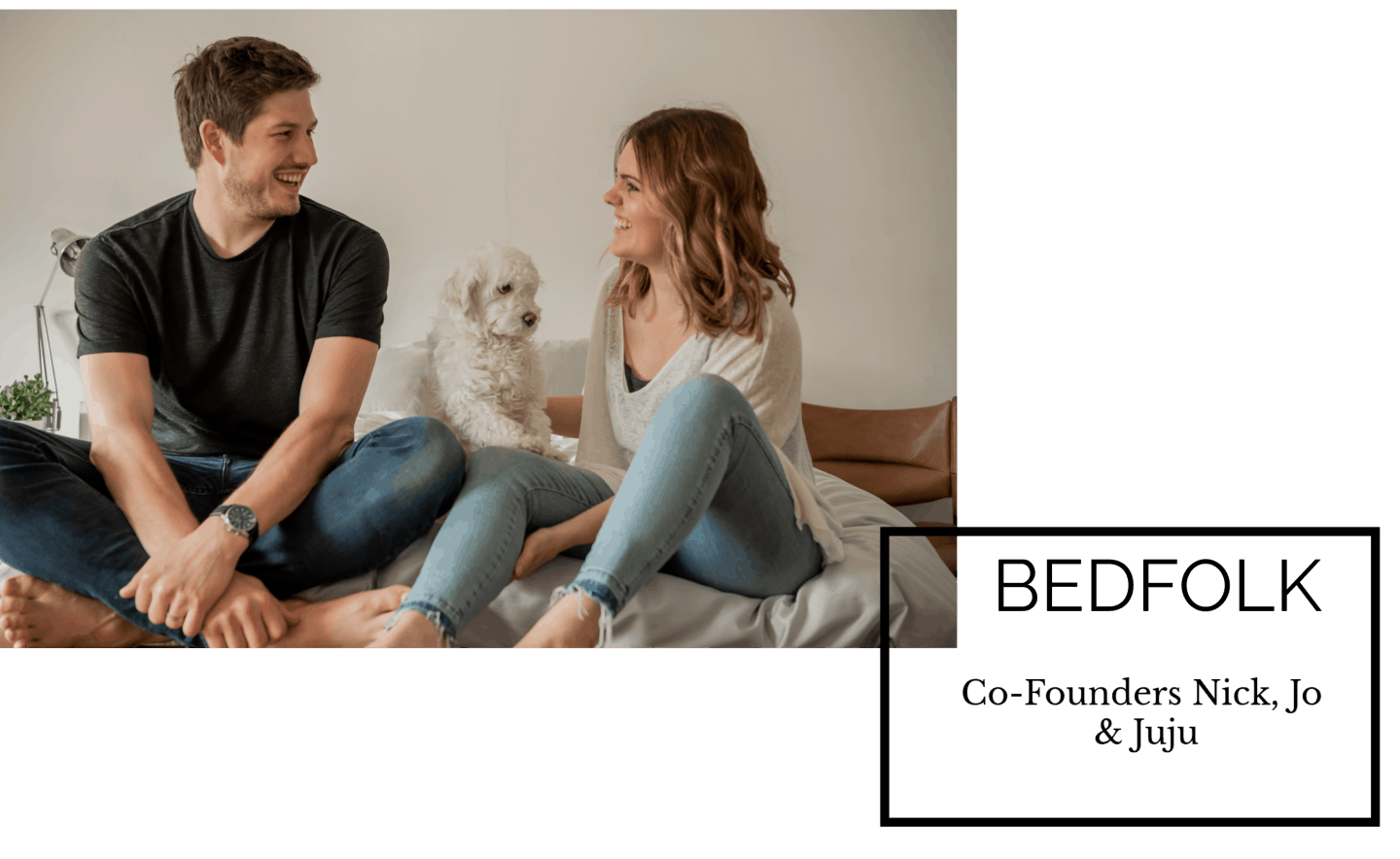 Bedfolk Natural Cotton Bedding Co-founders