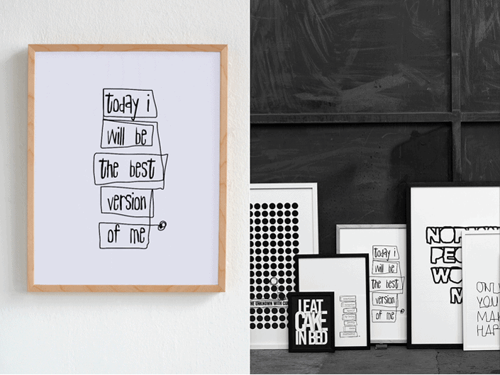 Typographic Artwork by Therese Sennerholt