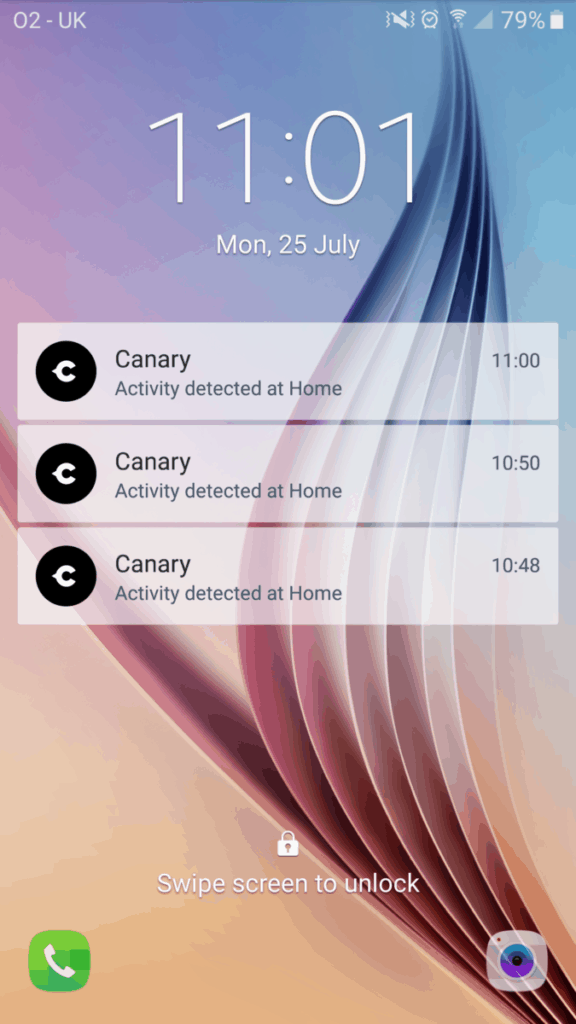 Canary all-in-one security system sends alerts to your phone when motion is detected